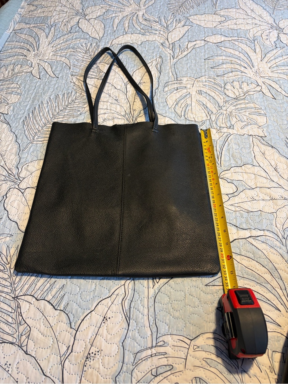 Banana Republic Black Leather Tote